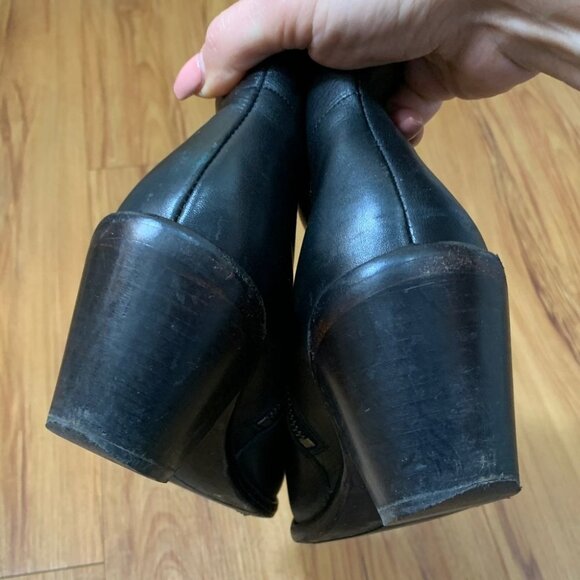 All Saints Hessian Low Leather Ankle Boot Black - Picture 7 of 13